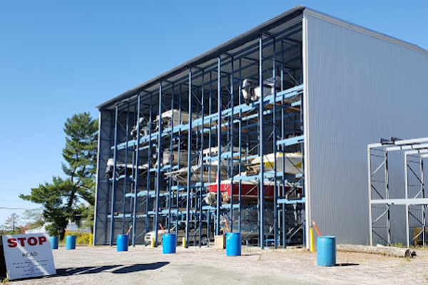 Storage at Moon River Marine on Woods Bay Near Mactier